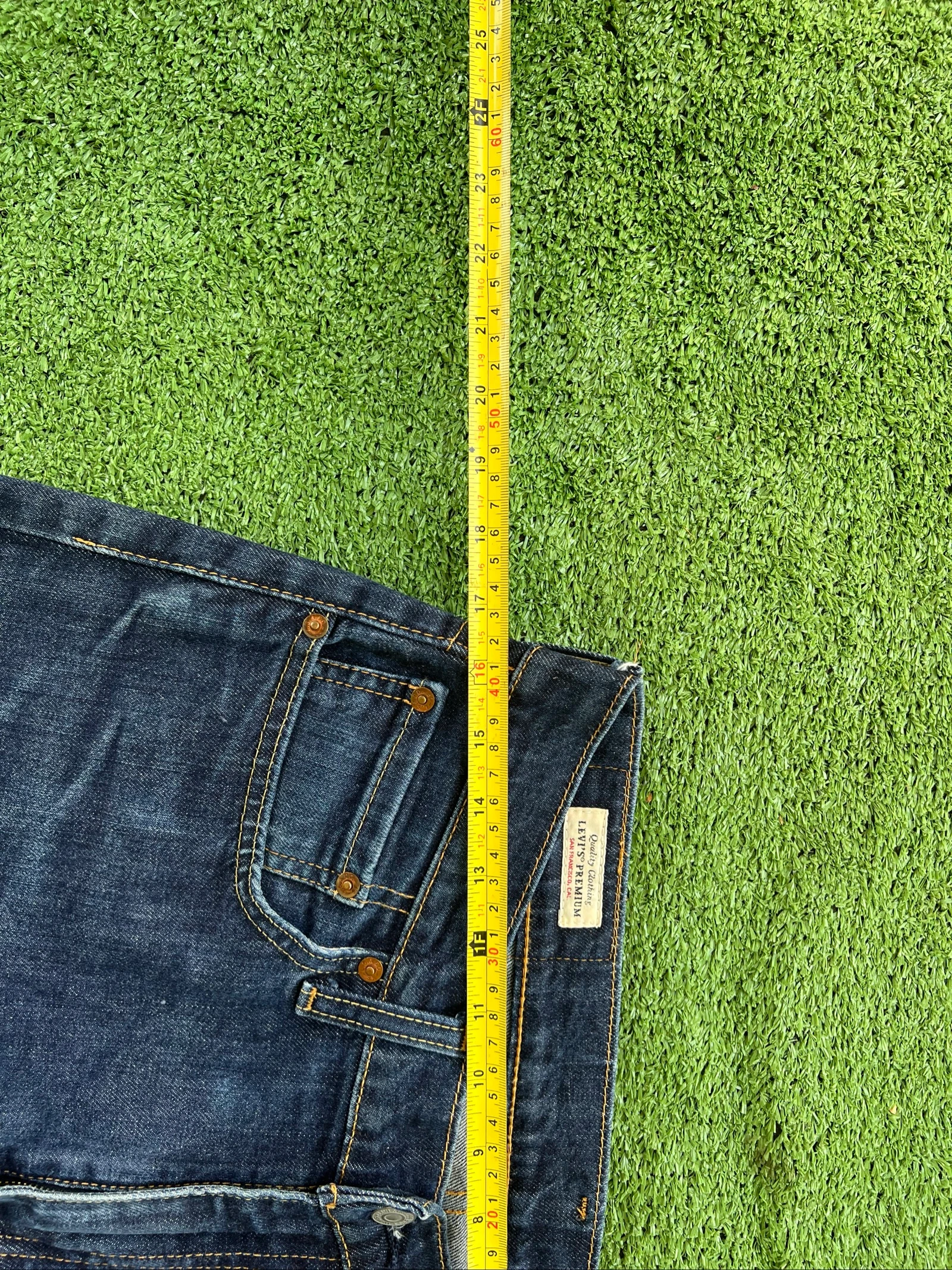 Levi’s 502 Regular Taper Jeans Dark Blue Denim Vintage Style Faded Men’s W32 L34 – photo 10